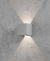 Konstsmide Konstsmide Cremona vägglykta grå 2x3W 230V LED 7959-310