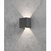 Konstsmide Cremona seinälyhty tummanharmaa  2x3W 230VLED 7959-370