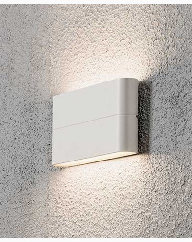 Konstsmide Chieri vegglykta High Power LED 2X6W. Vit 7973-250