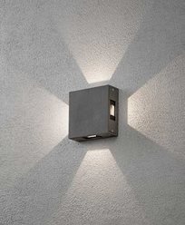 Konstsmide Cremona seinälamppu High Power LED. Antrasiitinharmaa 7984-370