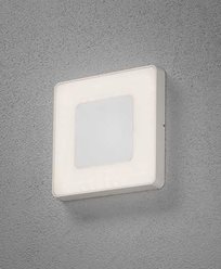 Konstsmide Carrara seinälamppu/plafond LED neliö Himmennettävä  ja säädettävä väri. 7986-250