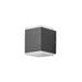 Konstsmide Monza vegglampe opp/ned cube 2x6W High Power LED mørk grå. 7991-370