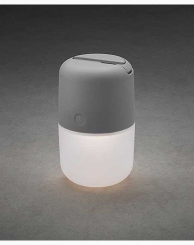 Konstsmide Assisi solar / USB lampa hängande/stående LED, dimbara grå. 7805-302