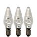 Universal LED Lampa E10 10-55V, klar 3-pack