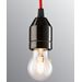 Ifö Electric KLACK Pendel musta /punainen IP20, E27, max 60W, 2m