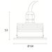 Maxel Takspot utendørs LED Eris 3W 700mA 3000K 40°