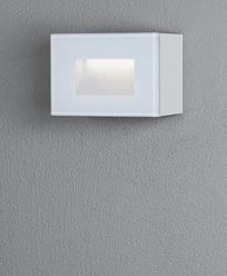 Konstsmide Chieri vägglykta 4W LED rektangulär vit