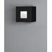 Konstsmide Chieri vegglampe 1,5W LED firkantet svart