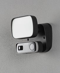 Konstsmide Smartlight 10W svart, Kamera, Högtal. Mikr, Wifi
