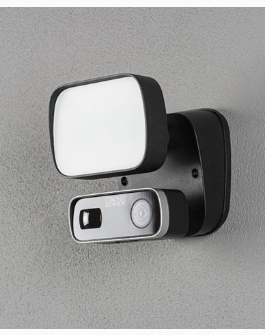 Konstsmide Konstsmide Smartlight 10W svart, Kamera, Högtal. Mikr, Wifi