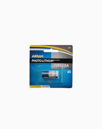 Airam kamerabatteri 3V litium (CR 123A) 1400mAh