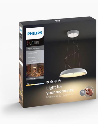 Philips Philips Hue Amaze pendant white 1x60W 230V. Inkl switch