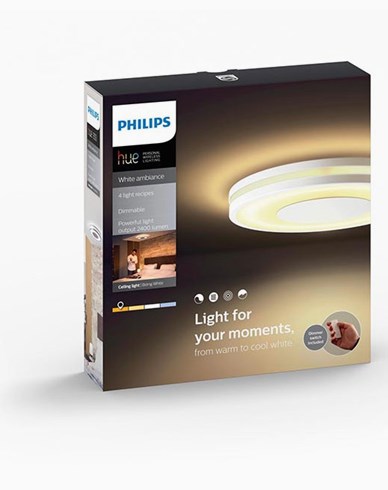 Philips Hue Being ceiling lamp white 1x32W 230V. Inkl switch