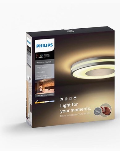 Philips Hue Being ceiling lamp BT aluminium 1x32W 230V. Inkl switch