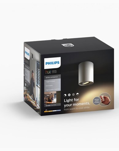 Philips Hue Pillar single spot white inkl switch 1x50W 230V