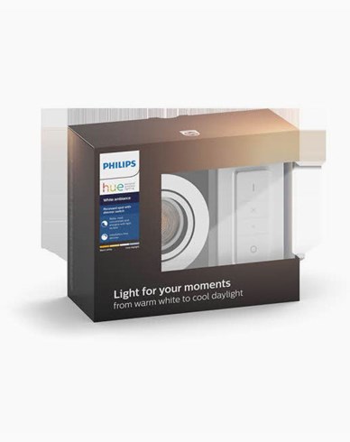 Philips Hue MILLISKIN recessed round white 1x5.5W 230V (with remote)