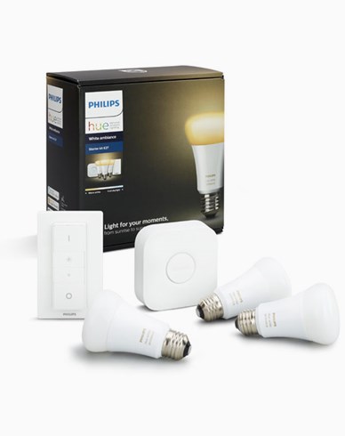 Philips Hue White Ambiance 3 bulb + switch starter kit EMEA