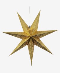 Star Trading Kuviollinen Kulta Pappersjoulutähti DOT. 70cm
