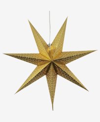 Star Trading mønstret Gull papir Star DOT 70cm