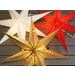 Star Trading Mönstrad Guld Pappersstjärna DOT. 70cm