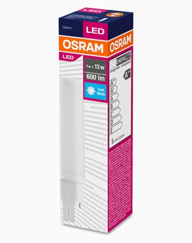 OSRAM DULUX D LED EM 6W/840 230V (13W) G24D-1 - Lysman