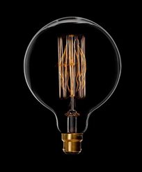 Danlamp Mega Edison glødepære med karbontråd 40W. B22