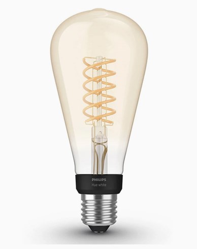 Philips Hue White Filament ST72 E27, Edison, 2100K