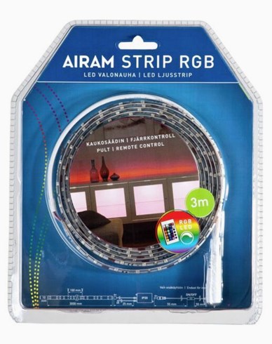 AIRAM LED-strip 3m IP20/54 RGB 2 12V 24W. 4107190