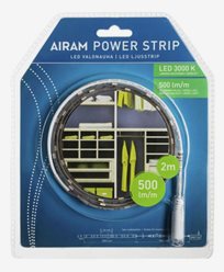 AIRAM LED-Powerstrip Ljusband 3000K 2m 12V 4,8W/m
