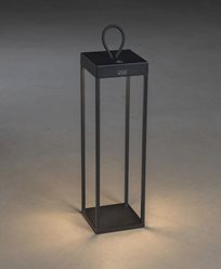 Konstsmide Konstsmide Ravello lanterna svart USB dimbar 50cm