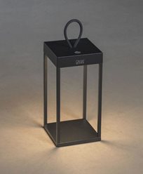 Konstsmide Konstsmide Ravello lanterna svart USB dimbar 30cm