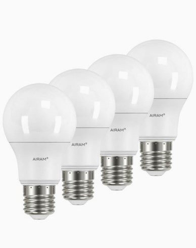 AIRAM LED-lamppu Normaali E27, 9,5 W 4 kpl
