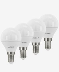 Airam LED-pære Krone/Illum E14, 5,5W 4-pakning