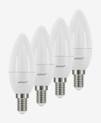 Airam LEDlampa Kronljus E14, 5,5W 4-pack