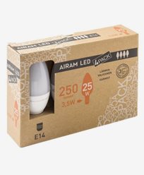 AIRAM LED-lamppu kynttilälamppu E14, 3,5W 4 kpl