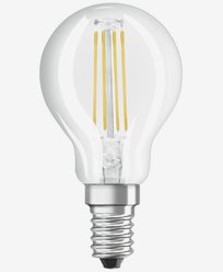 OSRAM LED-LAMPPU Pallonmuotoinen Kirkas Himmennettävä 5W/840 (40W) E14