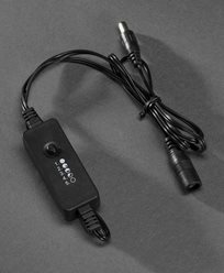 Konstsmide Dimmer 5 trinn innendørs svart, svart kabel 24V / IP20