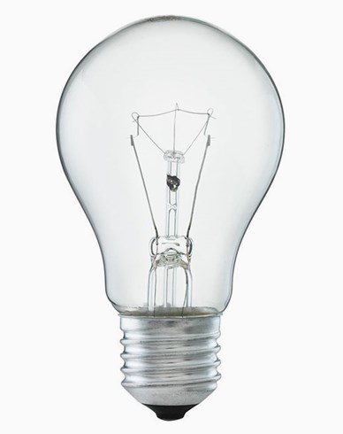 Normalformad glödlampa 25W E27 Klar
