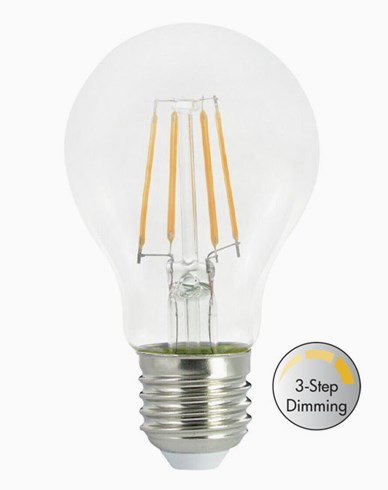 AIRAM Filament LED 3-stegs dimring med minne, normallampa