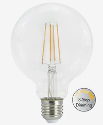 AIRAM Filament LED 3-trinns dimmering med minne, Globus G95