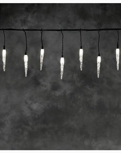 Konstsmide LED Valaistusjärjestelmän laajennussilmukka Jääpuikot 24 V Valoverho Lämmin valkoinen