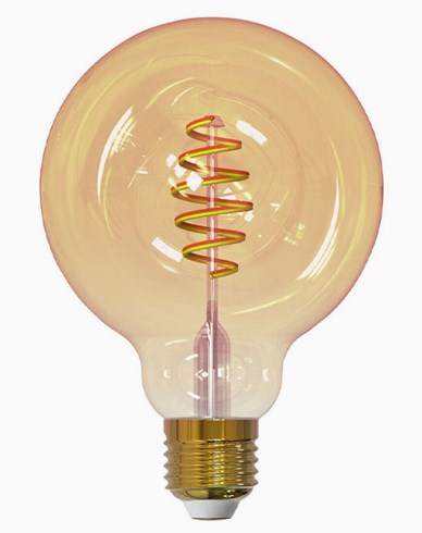 AIRAM SmartHome Globe 95 -älylamppu, E27, amber, 350lm, 1800-3000K, WiFi