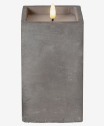 Star Trading Blockljus Flamme Cement. 16,5cm