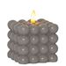 Star Trading Star Trading Blockljus Flamme Dot. Grå. 9,5cm