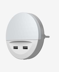 LEDVANCE LUNETTA® USB White, nattlampa för vägguttag med USB