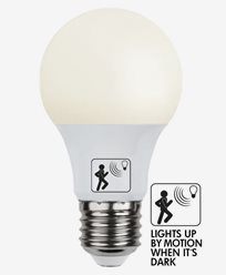 Star Trading LED-lamppu Opal liiketunnistimella E27 10W (60W)