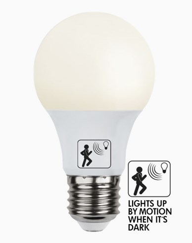 Star Trading LED-lamppu Opal liiketunnistimella E27 8,3W (60W)
