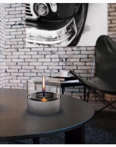 TenderFlame Café Bordlykt 14Grå D18 H13,7