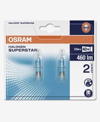 Osram HALOPIN halogenlampor SST 33W G9 2-Pack