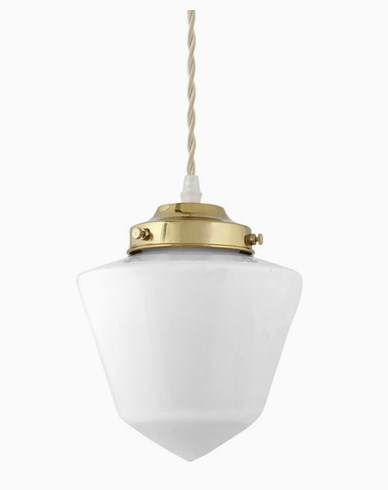 Strömshaga Signe Taklampa Opal/Mässing